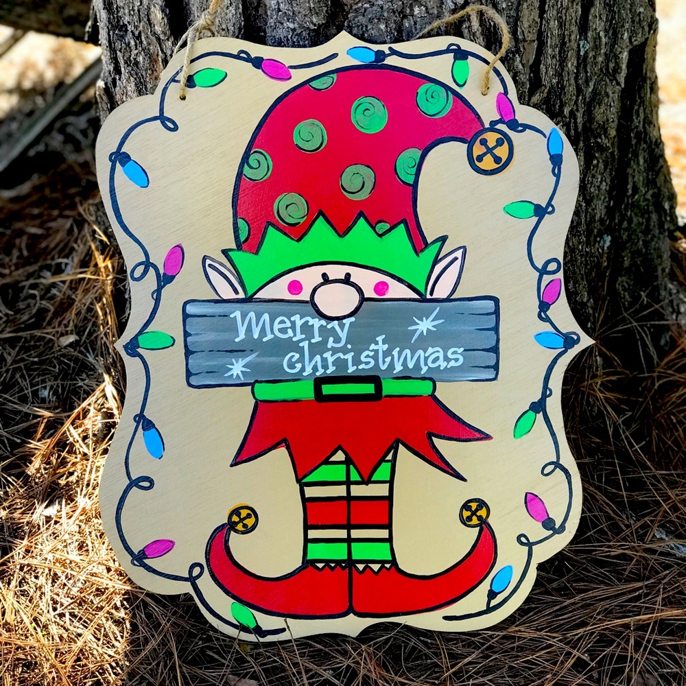 Wooden doorhanger